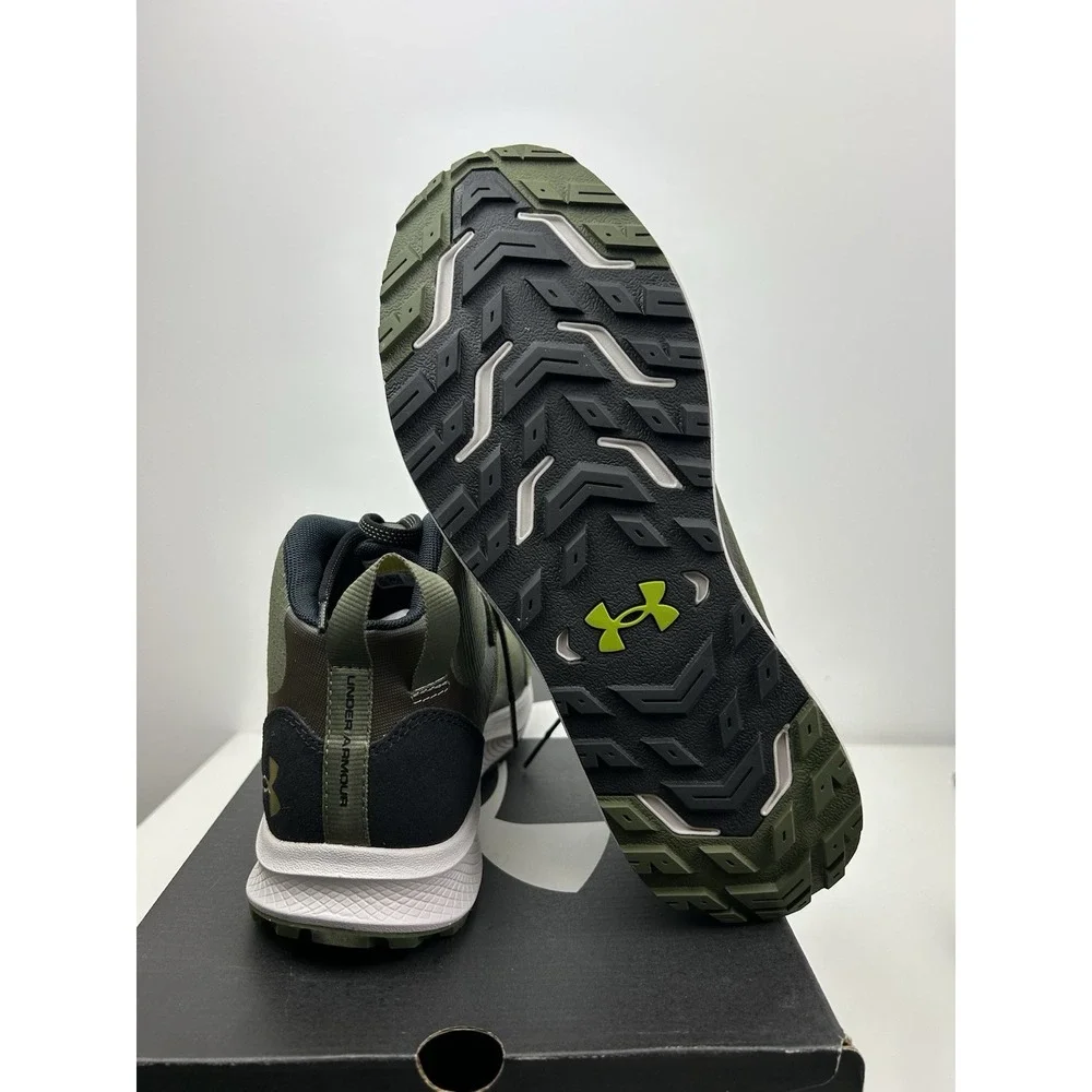 UA Charged Bandit Trek 2 Green Grey Mens Size 10.5 Hiking Athletic 3024267-300